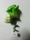 Corsage Roos FrisGroen Neon CEM 31 Maatwerk