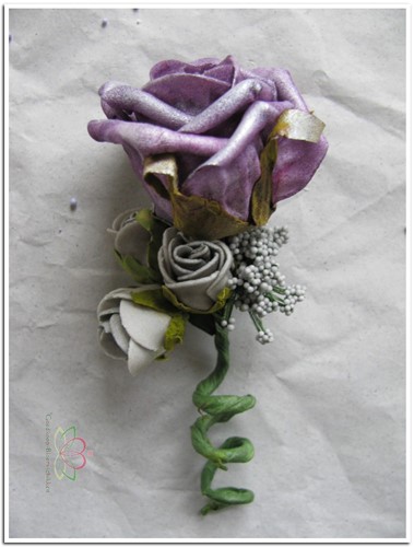 Corsage Roos Paars Antique CPR127 Maatwerk