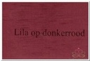 Donkerrood 70 mm met lila opdruk ca. 80 cm Bedrukt lint 