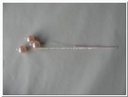 Pearl bead pick rose / doosje bruiloftdecoratie