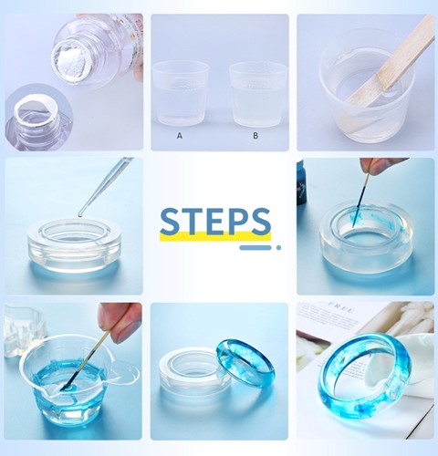 Epoxy Giethars A en B 1:1   50+50ml Clear Epoxy Resin Crystal Clear Art Resin