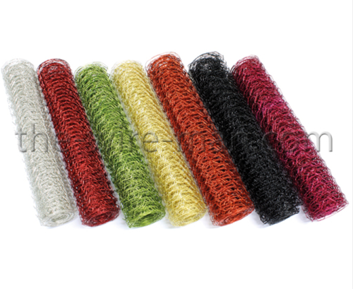 Gaas Gekleurd Gaas 30 cm breed 3 m lang - zilver 30 cm voor bloemschikken en decoratie