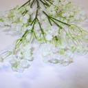 Gipskruid met steel kunstbloem ca. 66cm / tak voor corsage of bloemen