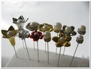 Pin Deco Diamantring 8 mm 15 st GOUD Pimp de Parel Doosje
