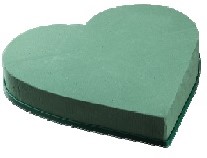 Hart 20 cm Dicht oase voor verse bloemen Hart 20 cm