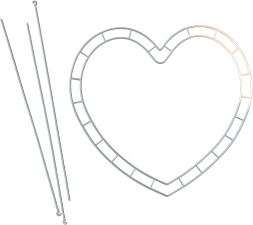 Hartframe, medium maat voor boeketten 24*26 cm voor boeket of geschenk voor 33 bloemen