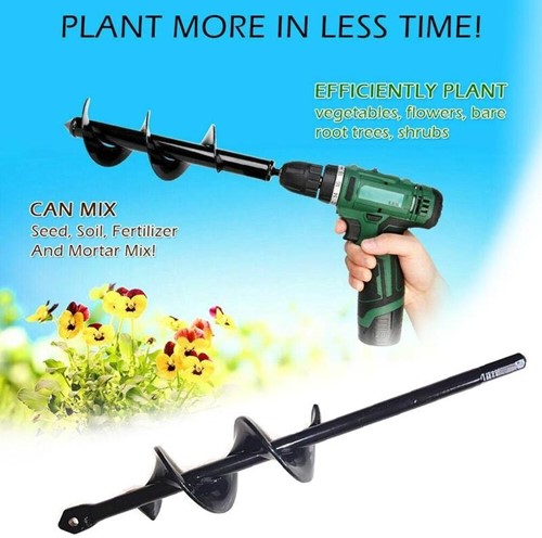 Plantenboor 5 cm dia 22 cm lang excl boormachine