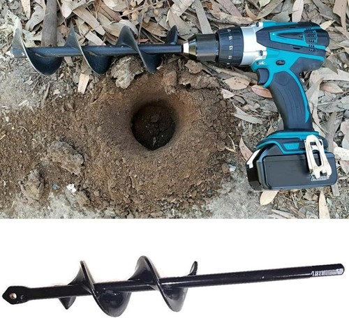 Plantenboor 5 cm dia 22 cm lang excl boormachine