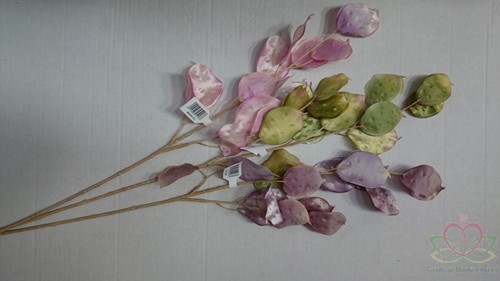 Judaspenning Zijden bloem ROZE 62cm 