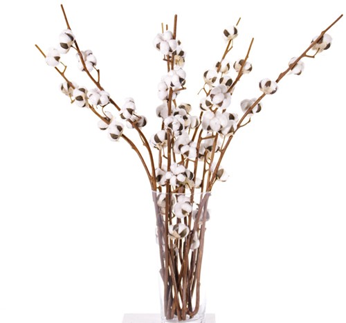 Katoentak (cotton spray) 90cm , 5 bloemen kunst Premium-Quality