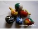 Plastic eieren, 3, 8 cm , wit  zak  50 st (iets kleiner) Mini plastic eieren 3,8cm