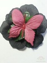 Polscorsage Angela VLINDER Zwart-FUCHSIA CLASSIC klaar