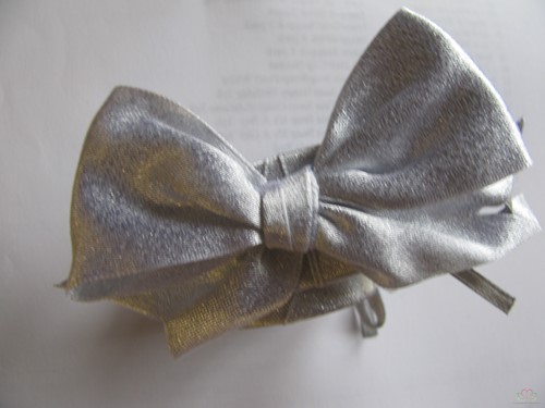 Polscorsage Bow Chic Zilver/ stuk armband met plaatje om zelf te maken