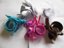 Polscorsage BowChic Fuchsia rood/ stuk armband met plaatje om zelf te maken