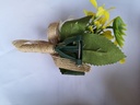 Luxe Corsage Wit met jute op pinclip Corsage Klaar