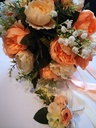 Luxe Corsage,corsage van Zijden bloemen Zalm E Boutonnière Met pinclip