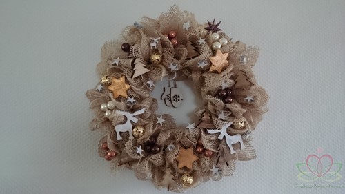 Metalen frame voor kransen rond 8'' = ca. 20 cm ' voor jute, deco mesh of vers groen