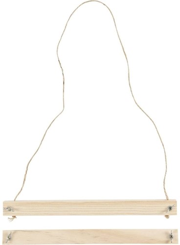 Posterhanger Set H: 2 cm D: 2,2 cm B: 25 cm Grenen posterlijsten