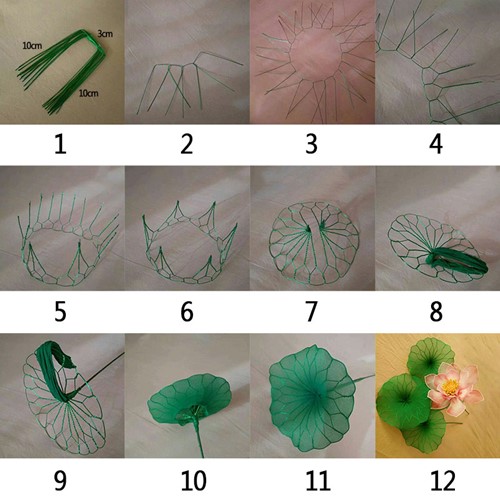 Nylon Geel-Bruin 2tonevoor het maken van bloemen 