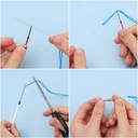 Punchnaalden Houten handvat set DIY 11 delig Punchen zie filmpje