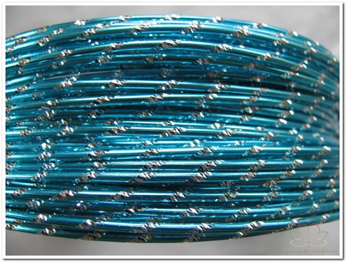 Oasis® Diamond Sensation Wire - 40-10108 Turquoise Aluminiumdraad met diamanteffect