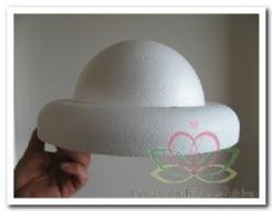 Oasis® Styropor RING 30 platrond 30*6 cm piepschuim tempex isimo