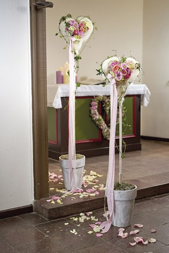 Oasis®© BIOLINE© DecoStick Heart op stok oase voor verse bloemen Hart op stok