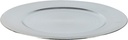 Onderbord Zilver 33 cm rond / st schaal bloemschikken