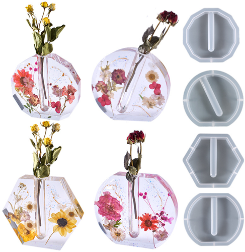 Reageerbuis voor Siliconenmal Lila / stuk Reageerbuisje 2.4cm *12cm