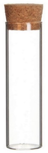 Reageerbuisjes glas 10cm d.3cm Met KURK doos 12st Pipet voor geschenken zijn LEEG