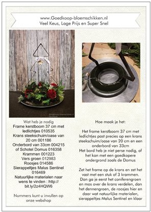 Planter met frame Kerstboom Elementary L13.0w27.0h42.0 