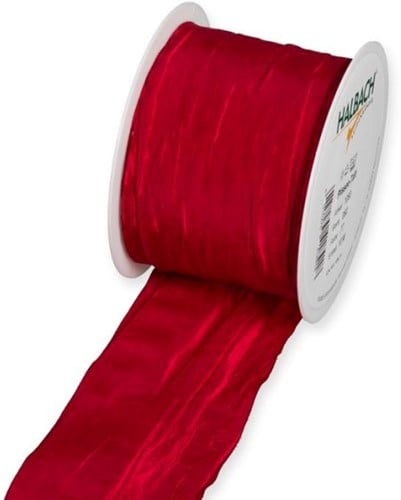 Plissee taftband 6 cm / rol 10 m - lime groen 563 