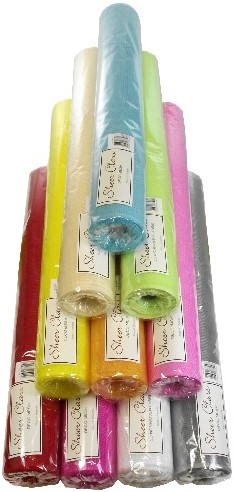 POLY DECO MESH 53cm *9m baby blauw Decomesh