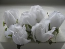 Roosjes 5-6cm Zijden Best Quality Pure White 10 st 