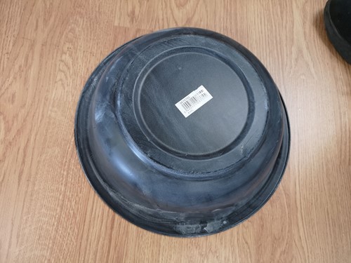 Schaal Zwart Zink 26 cm fruitschaal