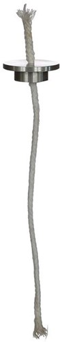 Ronde lont met plaatje inner 3.5 cm om ZELF Olielamp te maken bv voor fles Berlin Excl de fles!