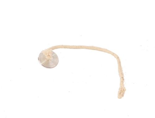 Ronde lont met plaatje voor opening 2,4 cm  Diameter 4 om ZELF Olielamp te maken Olielamp maken met fles