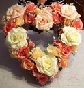 Steekschuim Hart 37 cm oase voor verse bloemen open, met hardschuim onderlaag