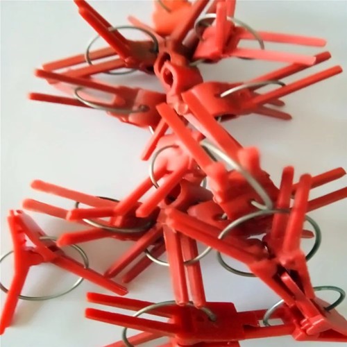 Stekclips rood plantenclip platbek 50 stuks stek clipjes