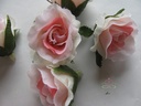 Roosjes 3 cm Zijden Best Quality LichtRoze Bicolor10 st 