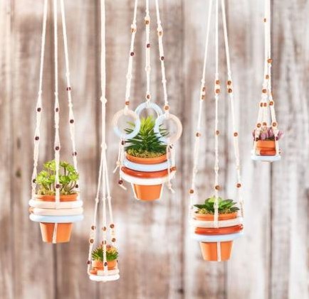 Terracotta Terra cotta potjes doos 10 stuks binnenmaat 8 cm 