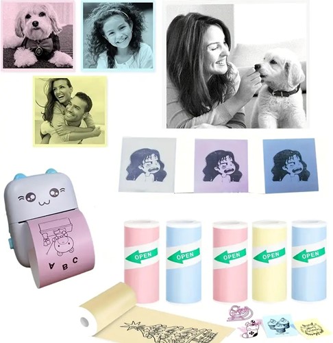 Thermische labelsBlanco Stickers voor Labelprinters 57mm breed BLAUW/rol 