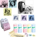 Thermische labelsBlanco Stickers voor Labelprinters 57mm breed ROZE/rol 