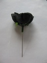 Roosjes 3 cm Zijden Zwart voor corsage of zeep ca. 20 stuks 