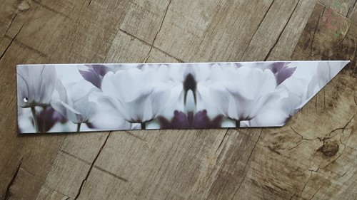 Rouwkaart 460*90mm voor rouwstuk Bloemen +BLANCO Rouwkaart