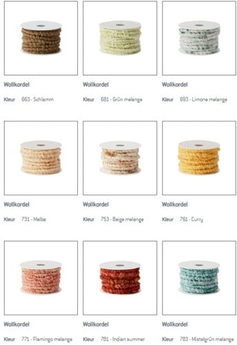 Wolkoord wolkordel dik 10 mm 10 meter - 152 champagne 
