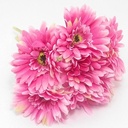 Zijden Gerbera bundel 7st Hot Pink 