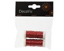 Rood draad op rol 2*30 meter 0.3mm metaaldraad set van 2