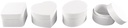 4 Dozen DHZ Papiermach‚ rond, hart, vierkant ovaal SET4 Set