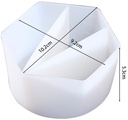 Siliconencup om Epoxy te mengen 3 vaks / st voor Epoxy Resin, Zeep, Kaarsen excl decoraties